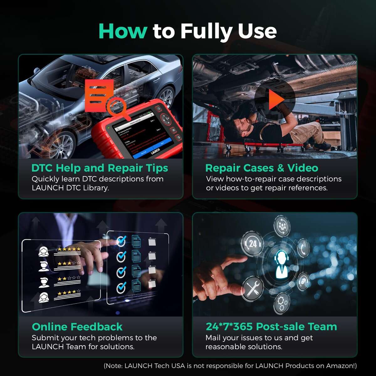 2025 LAUNCH OBD2 Scanner CRP123X Elite V2.0(Actualización - Imagen 10