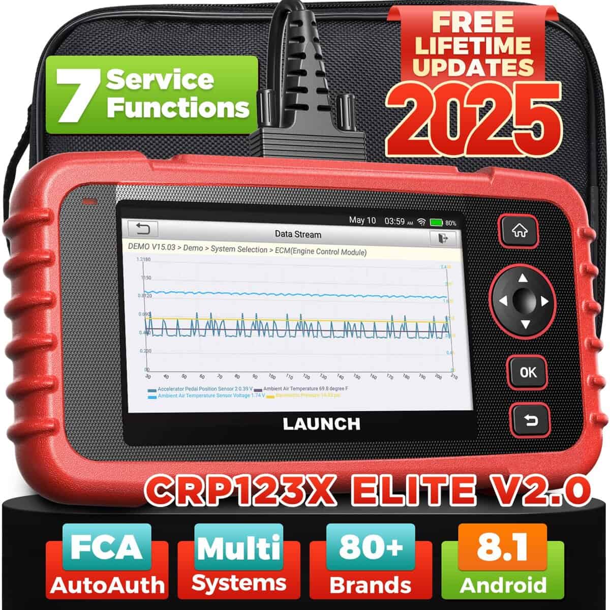 2025 LAUNCH OBD2 Scanner CRP123X Elite V2.0(Actualización