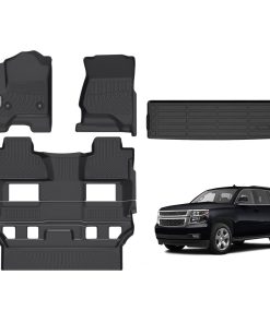 GINOWY- Tapetes para Piso y Protector de Carga para Chevy