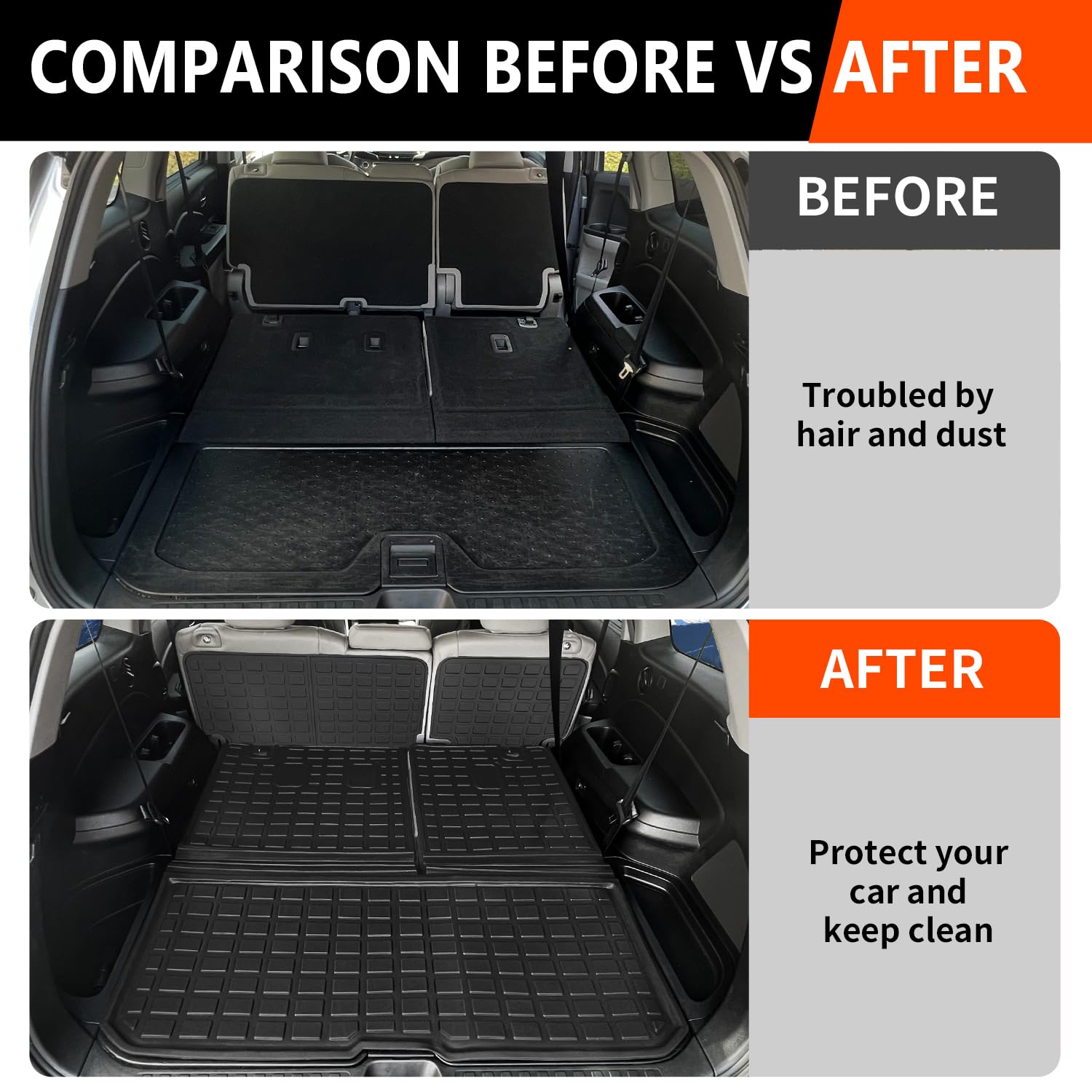 Tapete de Carga de 8 Asientos Compatible con Honda Pilot - Imagen 4