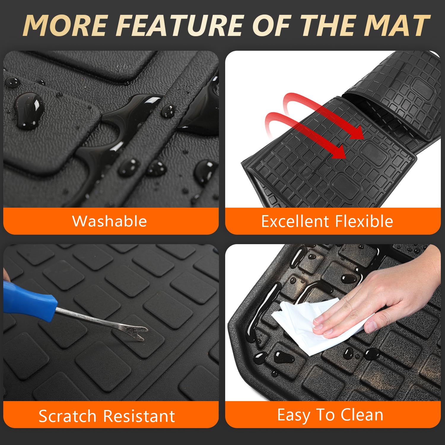 Tapete de Carga de 8 Asientos Compatible con Honda Pilot - Imagen 6