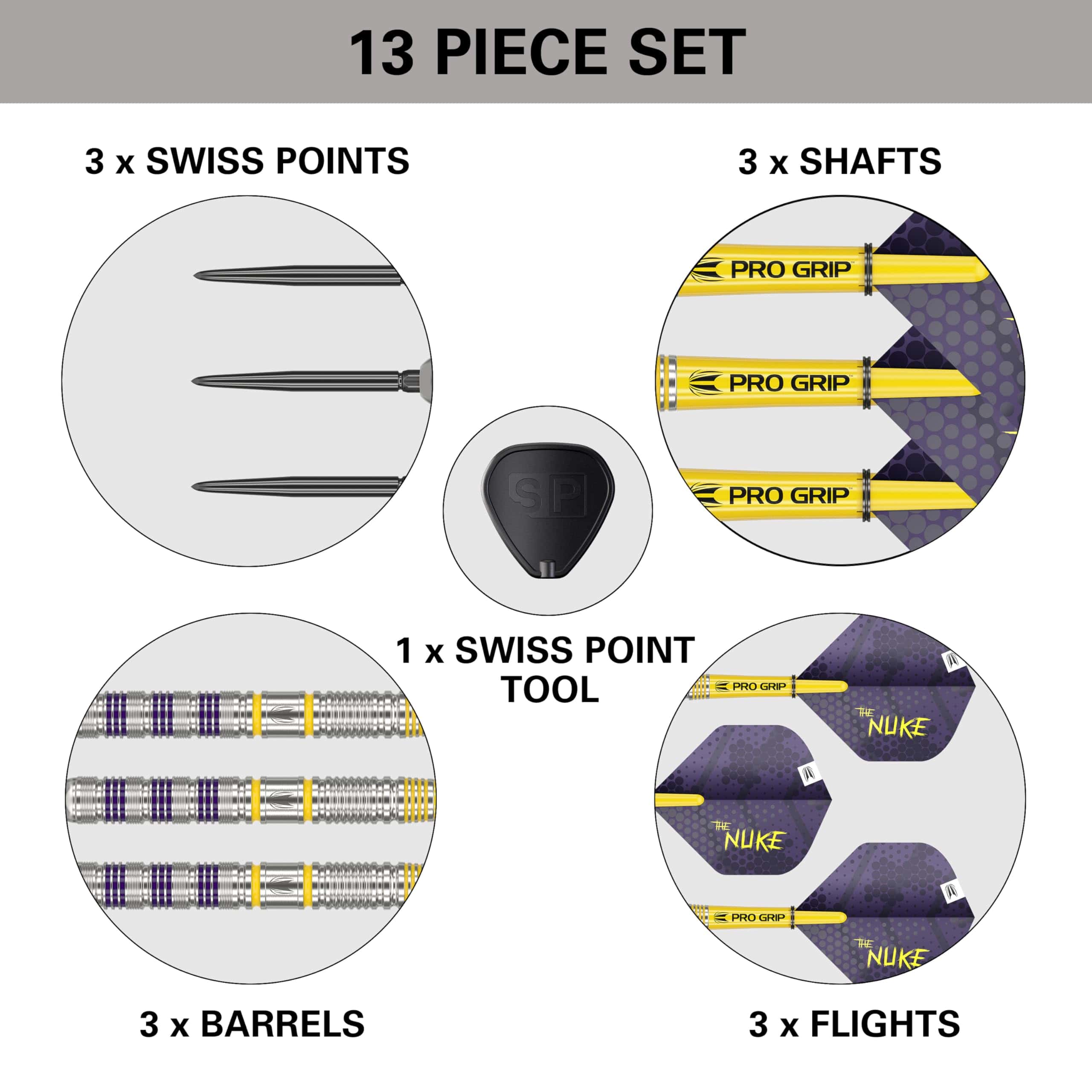 Set de Dardos de Punta de Acero Luke Littler Loadout de - Imagen 7