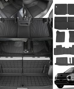 Tapete para el piso de 7 asientos compatible con Mitsubishi