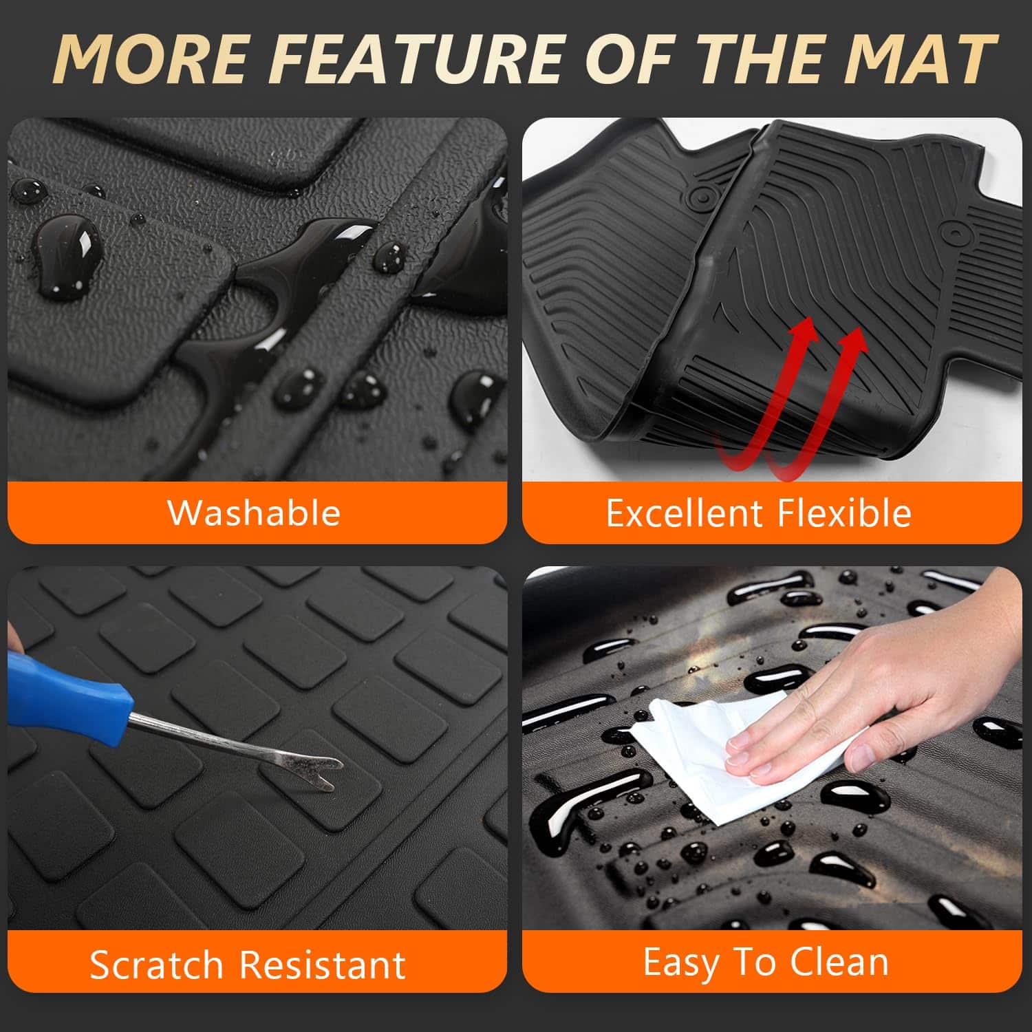 Tapete para Piso de 8 Asientos Compatible con Honda Pilot - Imagen 6