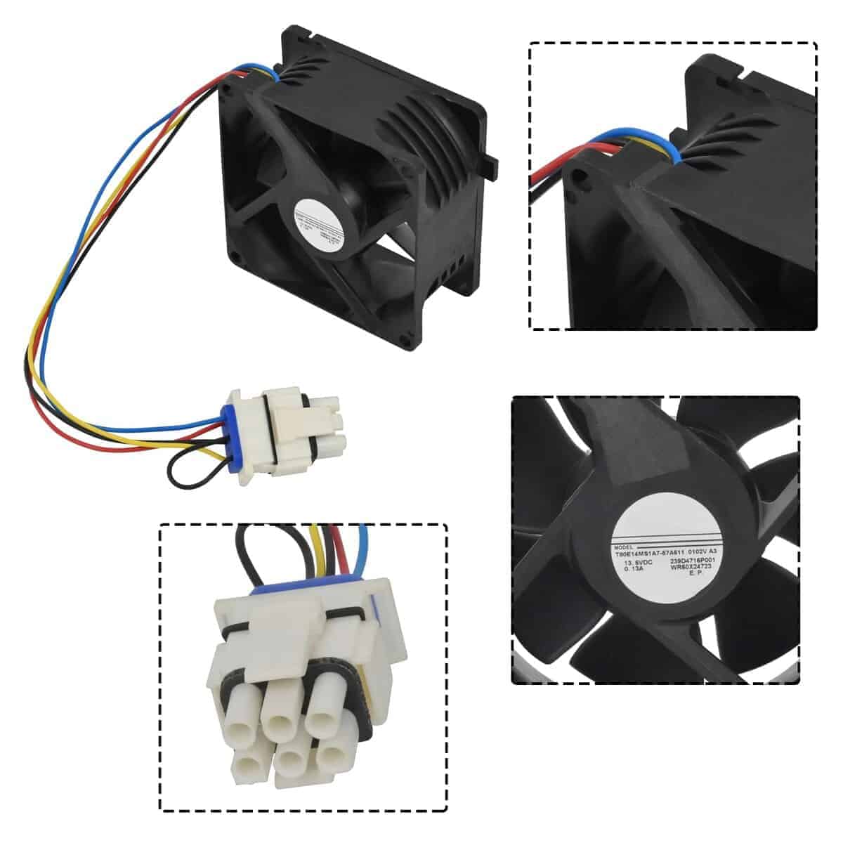 Delixike WR60X26866 Motor del Ventilador del Evaporador - Imagen 3
