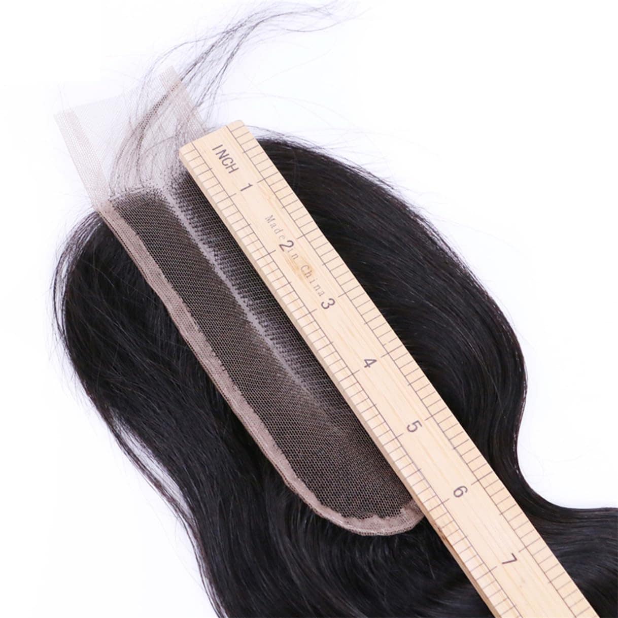 Cierre de Encaje Onda del Cuerpo Brasileño 2x6 100% Cabello - Imagen 10