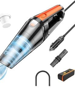 Aspiradora de Coche WOLLENWOLE - Manual con Cable 6000 Pa