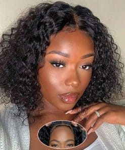 Peluca de Cierre de Encaje Frontal de Onda de Agua Bob