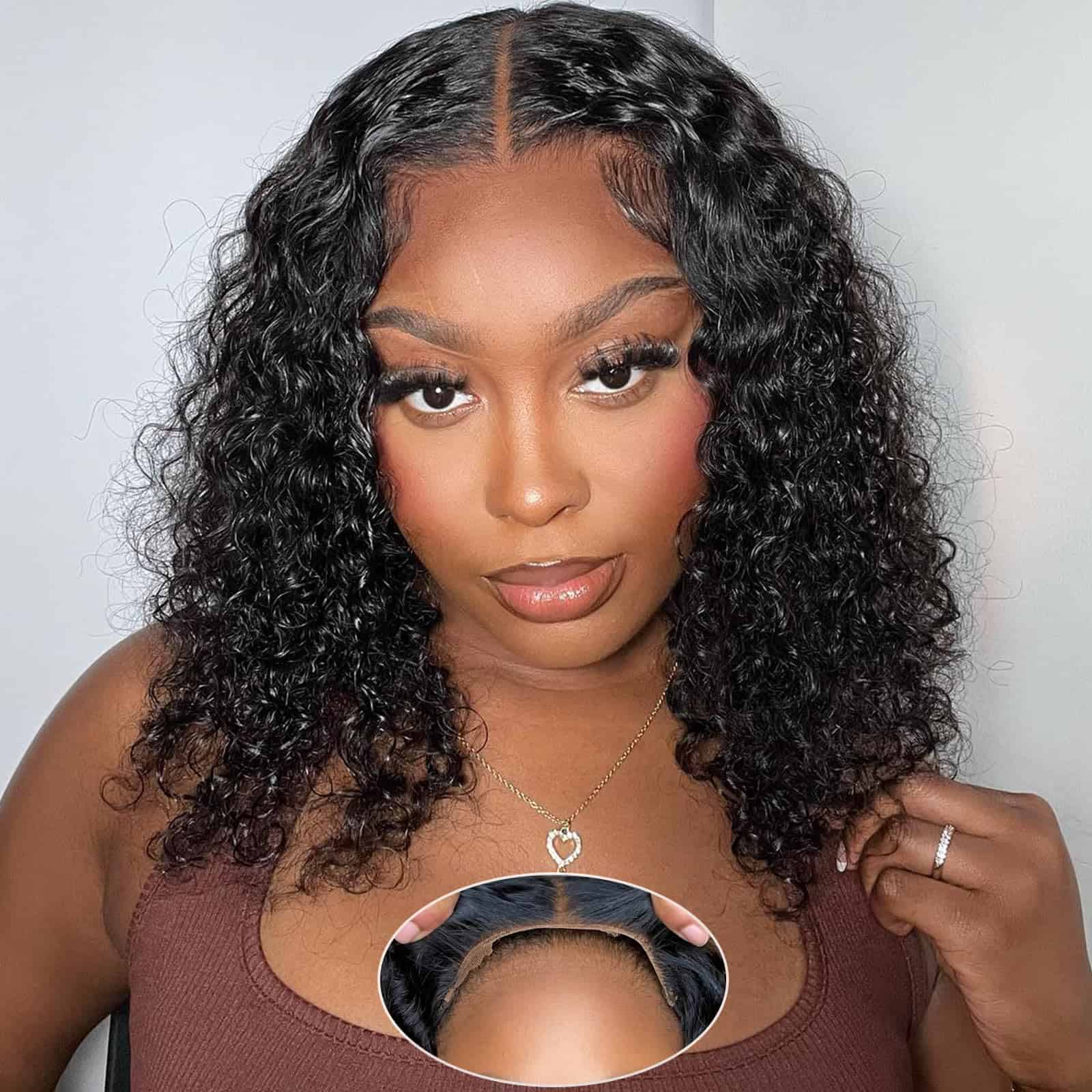 Pelucas de Pelo Humano Rolisy Wear and Go sin Pegamento Pre