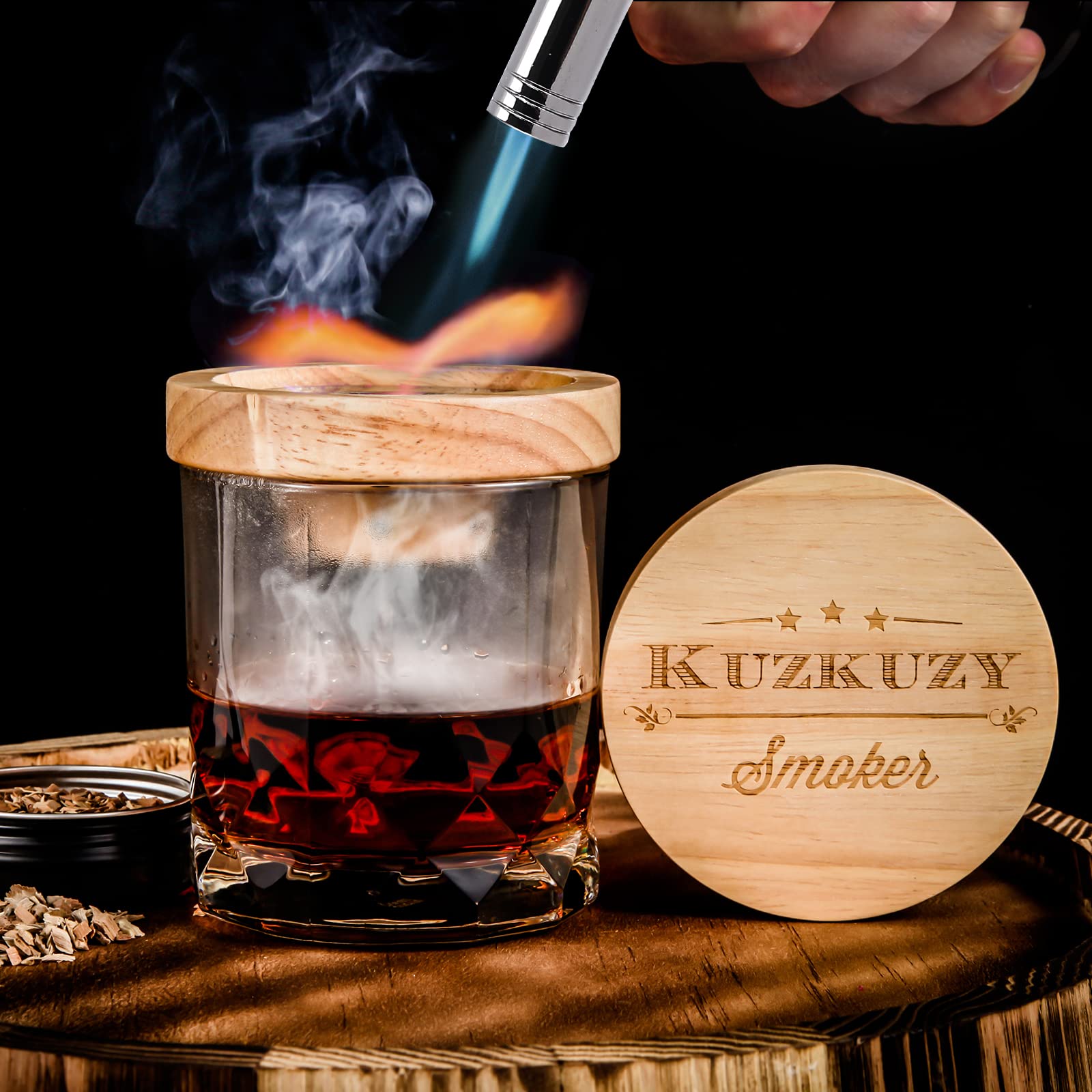 Kit de Fumador para Cócteles con Antorcha – 6 Sabores de - Imagen 4