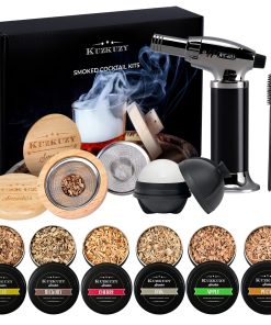 Kit de Fumador para Cócteles con Antorcha – 6 Sabores de
