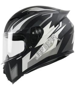 Casco de moto de cara completa JQF Gear WS-607 -Gris Ceniza