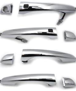 Conjunto de 8 manijas exteriores cromadas con entrada sin