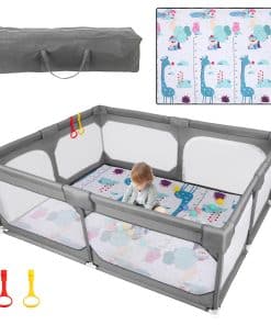 Corralito para bebés JINXIA con Colchoneta 75"*59", Gran