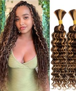 Cabello Trenzado Humano 20 Pulgadas Onda Profunda P4/27