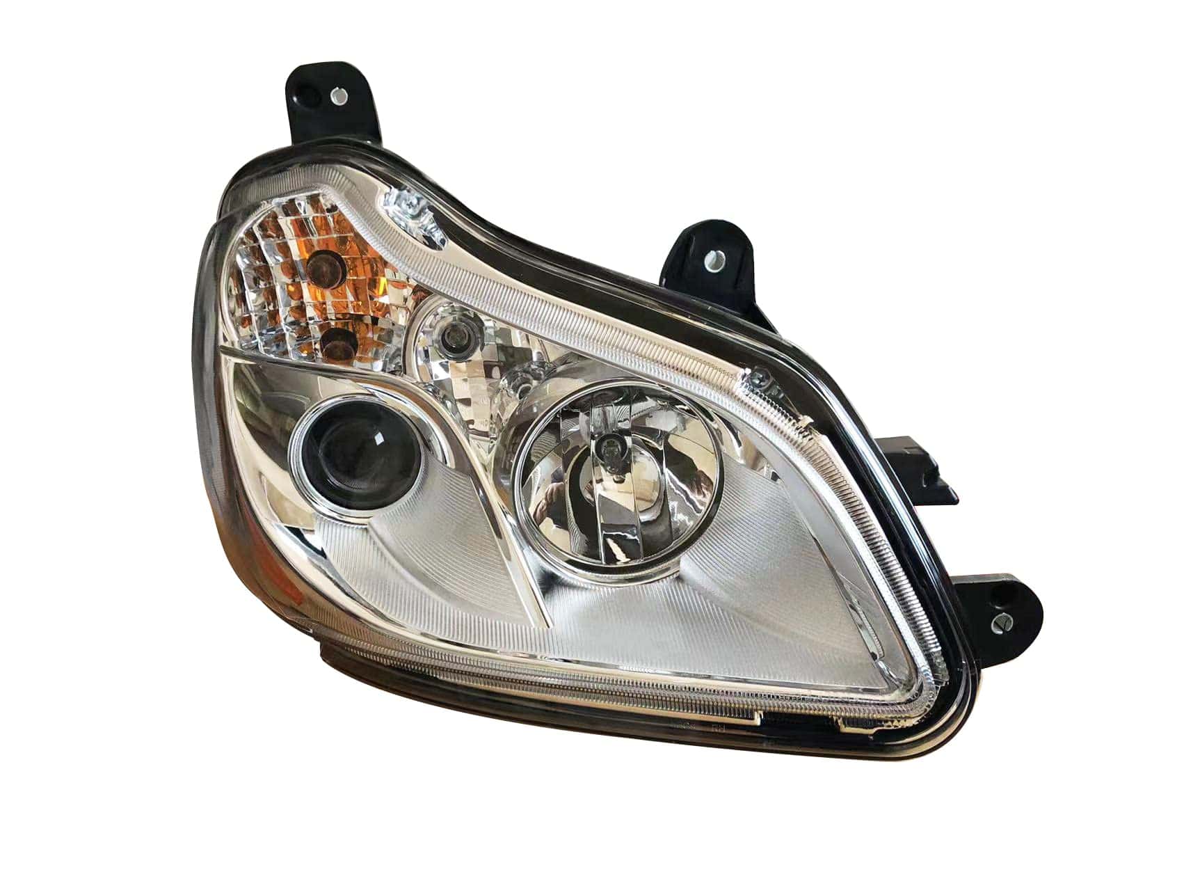 Faros de repuesto lado derecho del pasajero cromado con