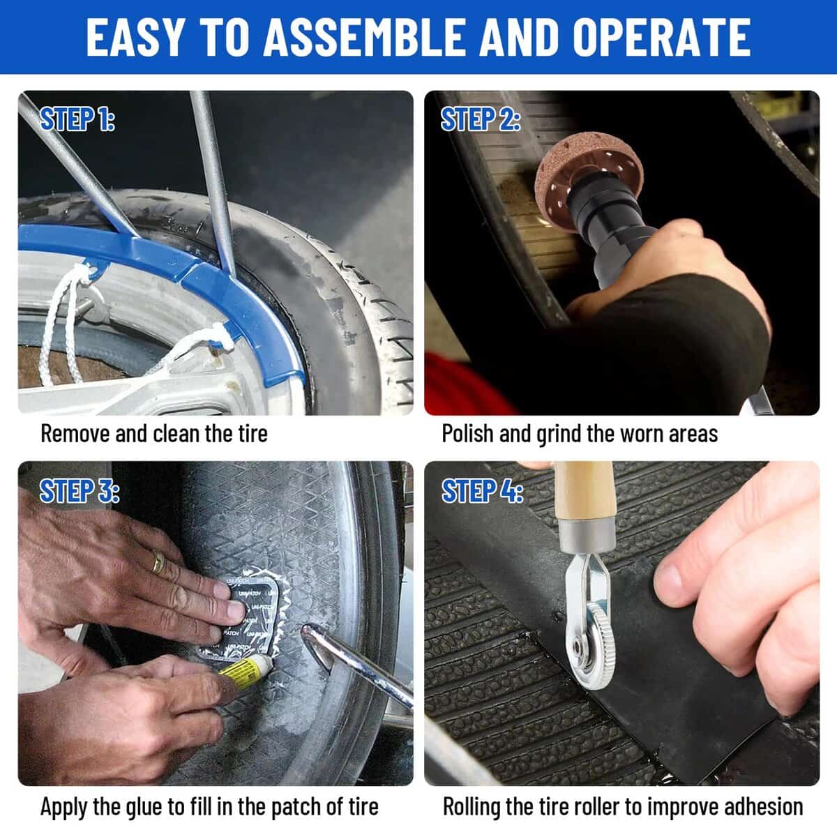 Herramientas de Reparación de Neumáticos Racewill Air Tire - Imagen 7