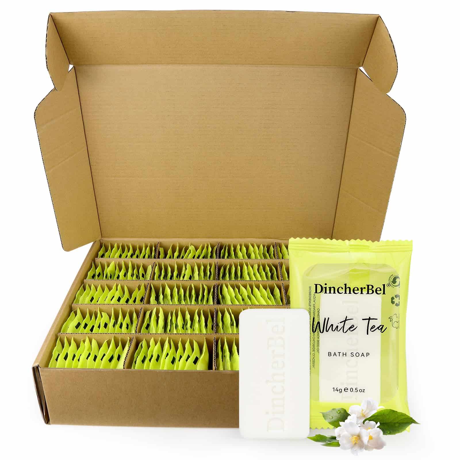 Paquete de 200 mini jabones de 0.5 oz DincherBel, barras de - Imagen 8