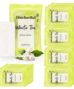 Paquete de 200 mini jabones de 0.5 oz DincherBel, barras de