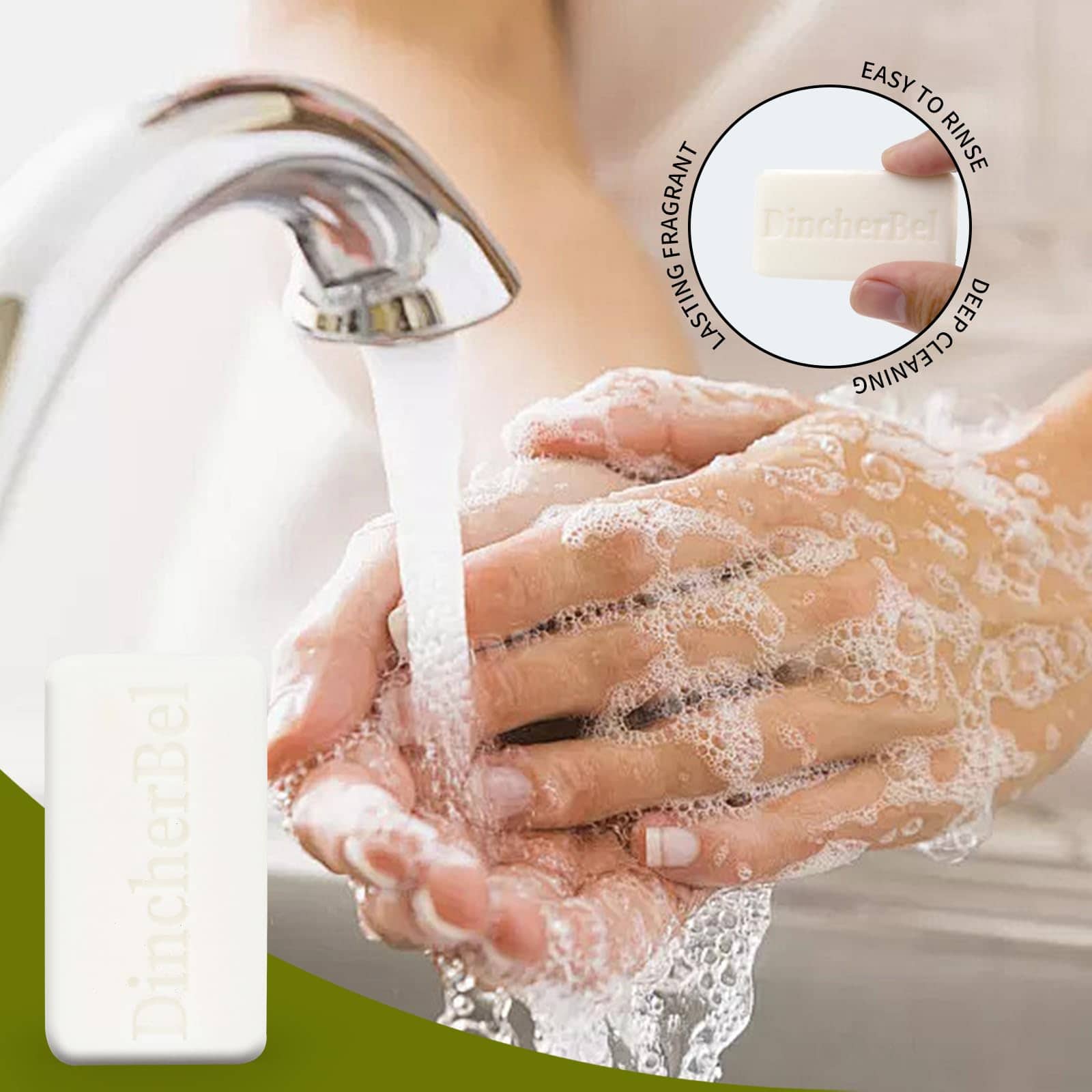 Paquete de 200 mini jabones de 0.5 oz DincherBel, barras de - Imagen 6
