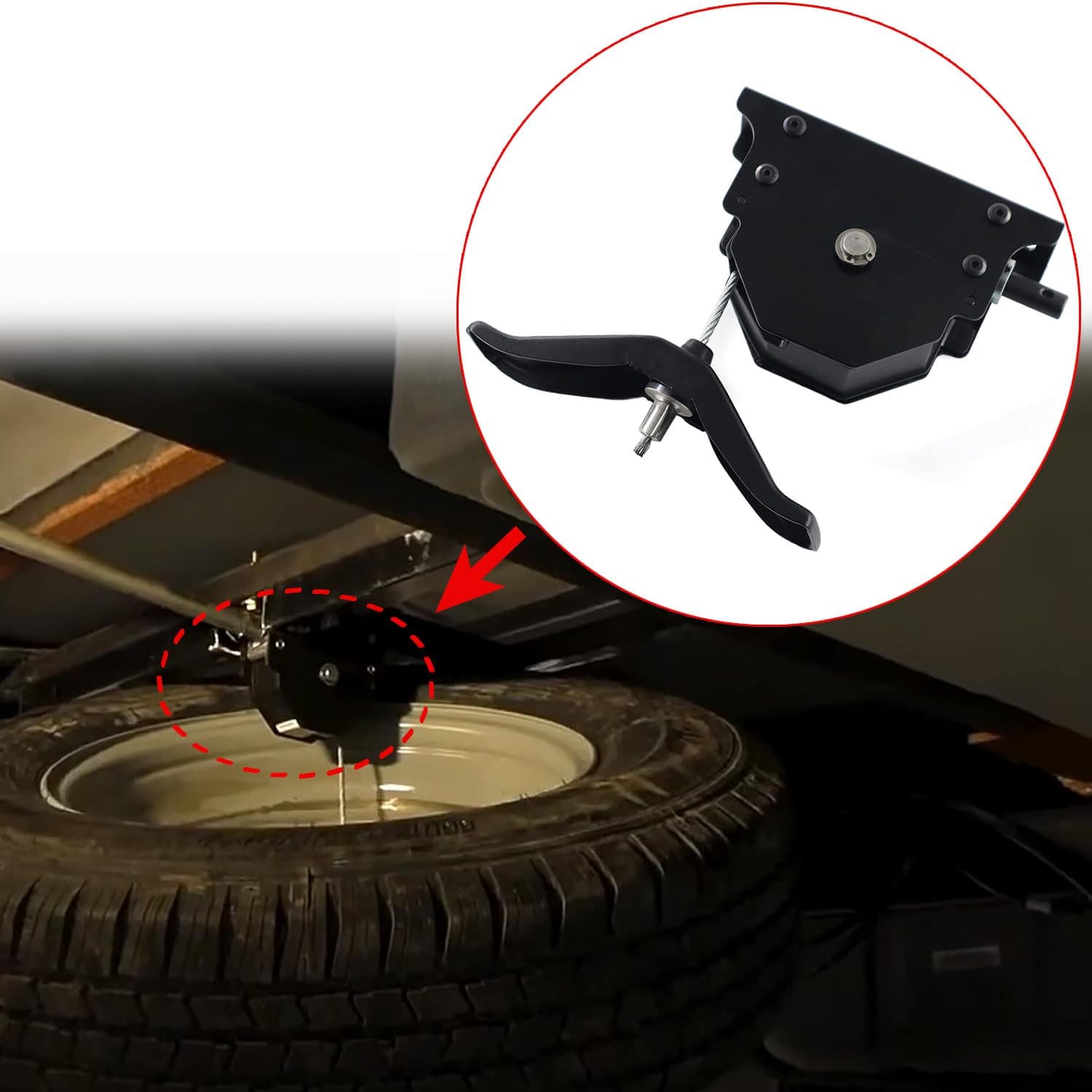 159056 Malacate de Repuesto para Llantas de Repuesto de - Imagen 4