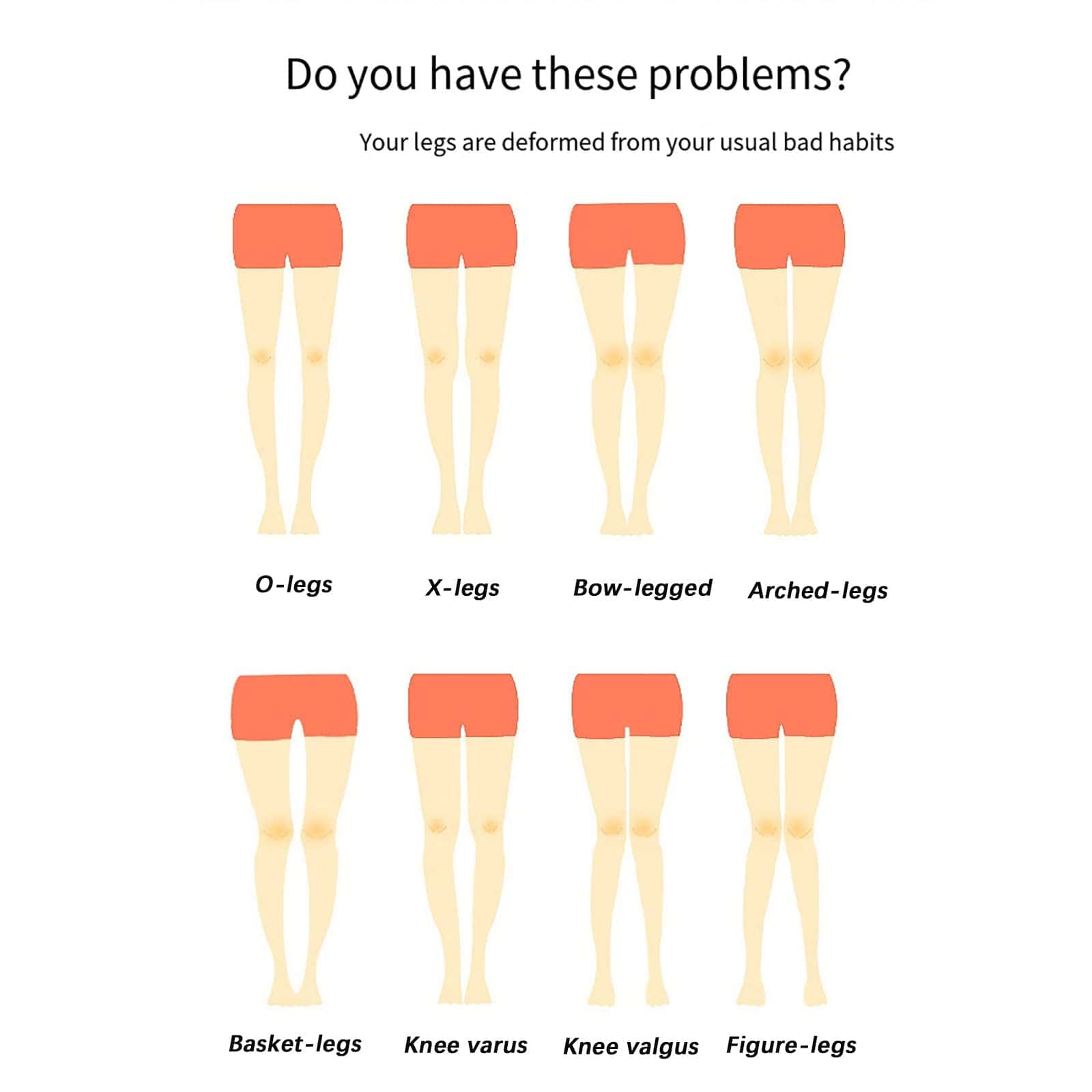 Cinturón de corrección de piernas GGFSSQ - 3 en 1 O/X - Imagen 3