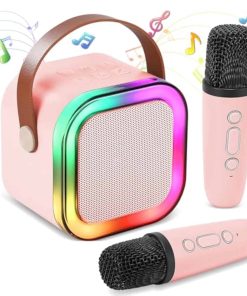 Mini Máquina de Karaoke para Niños, -Rosa