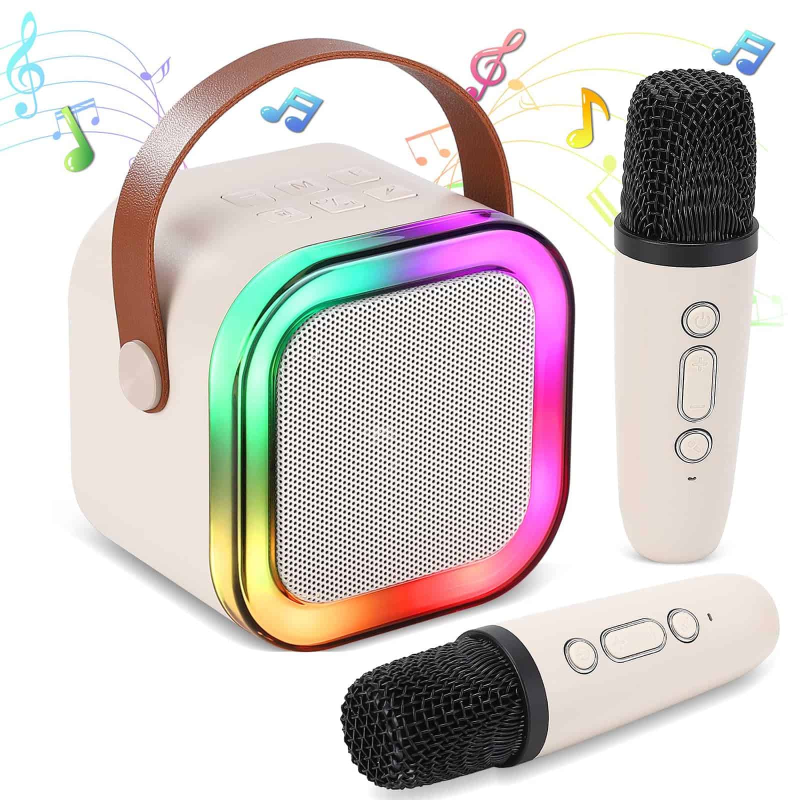 Mini Máquina de Karaoke para Niños, -Blanco