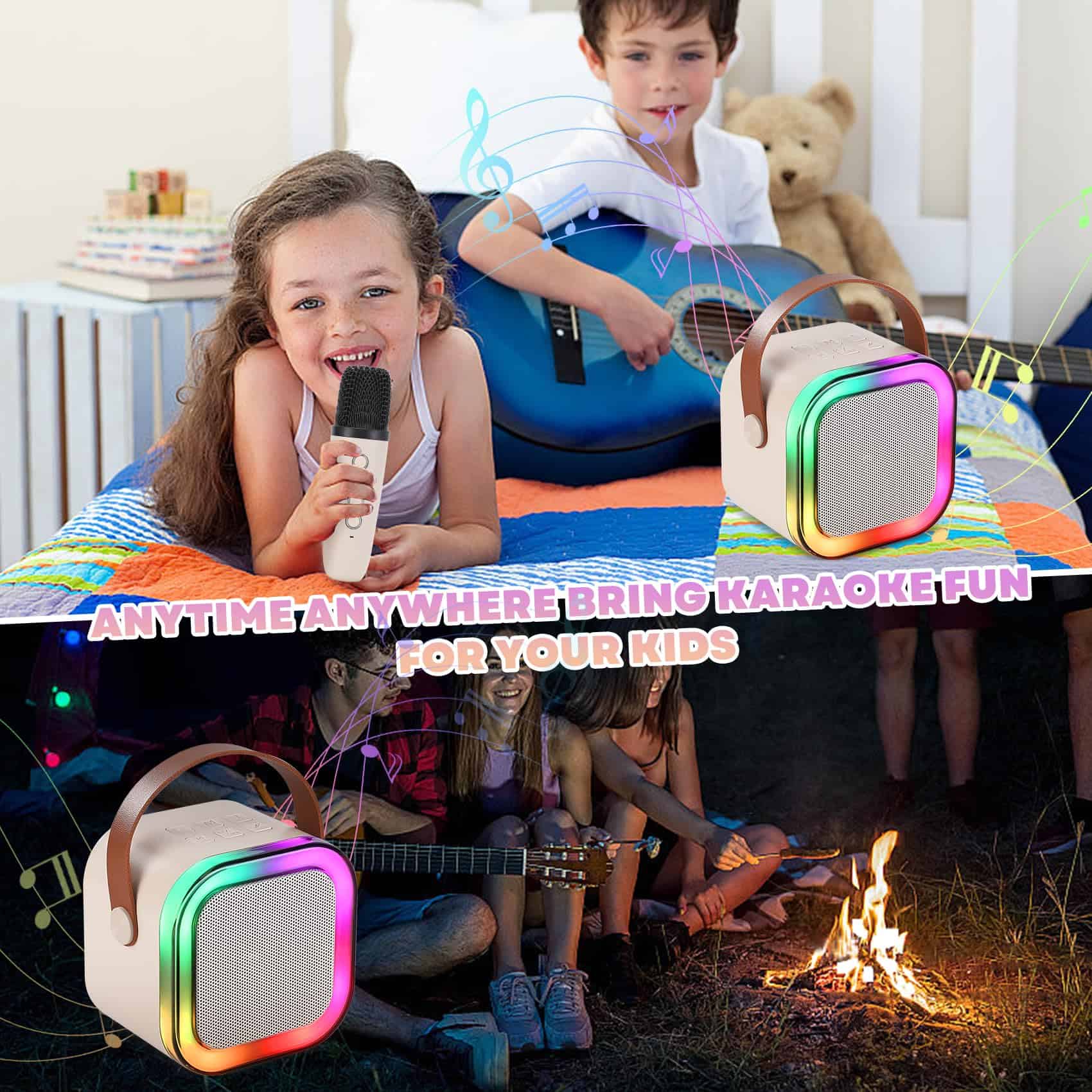 Mini Máquina de Karaoke para Niños, -Blanco - Imagen 6