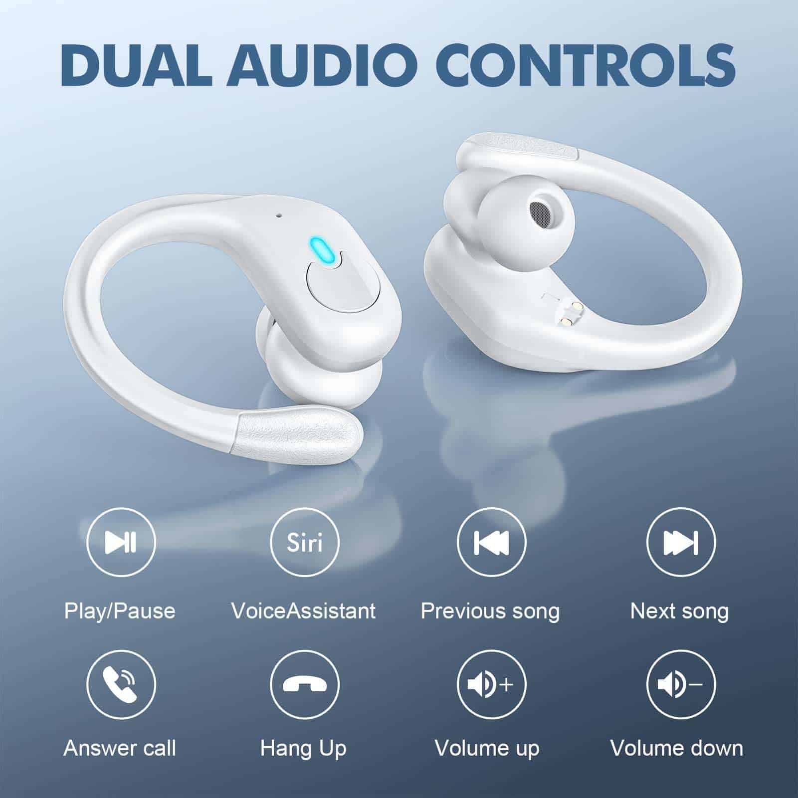 Audífonos inalámbricos GUVANI Bluetooth con 80 horas de - Imagen 10