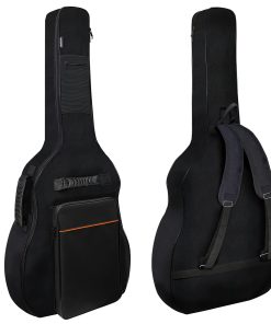 Funda de guitarra acústica NAGAN con acolchado -Negro