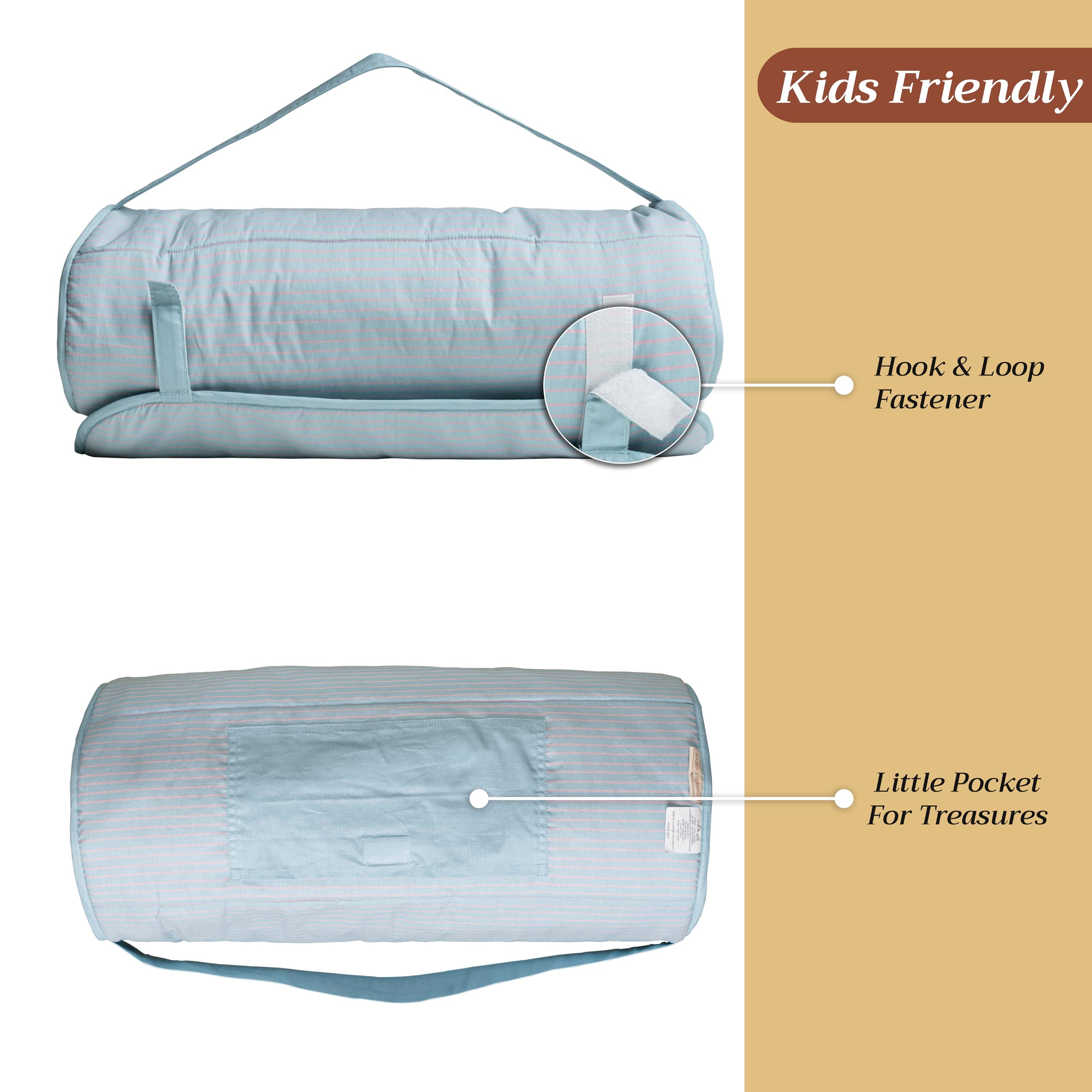 Maison d'Hermine Nap Mat Unicorn con Almohada y Manta - Imagen 6