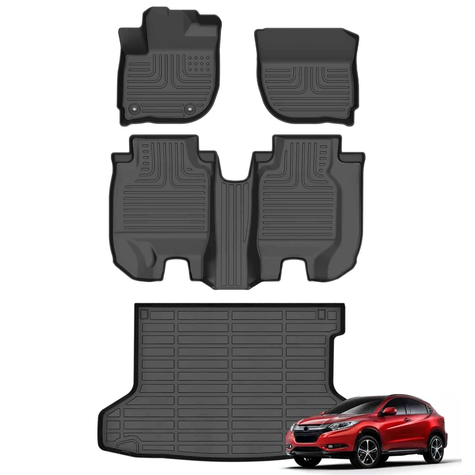 Tapetes AZYT y Forro de Maletero para Honda HRV 2022-2016