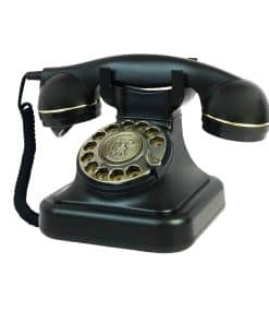 Teléfono Retro, TelPal Teléfonos con Cable Negros de la