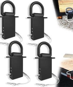 VONLX Stake Pocket D Rings 4pcs 18000lbs Heavy Duty D-Ring