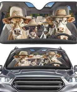 Parabrisas Divertido de Vaca para Coche Protector Solar