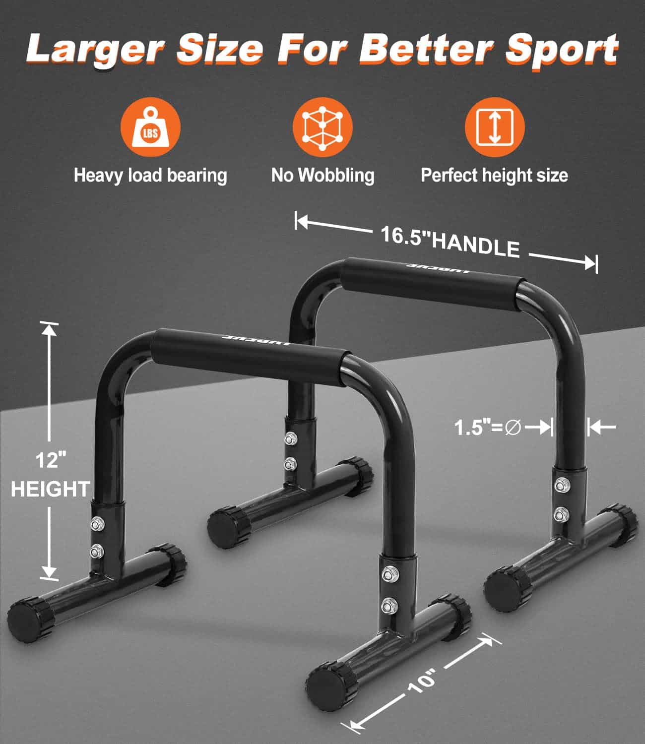 TABEKE Push Up Bar, Parallettes Bars & Dip Bars de 12 - Imagen 8