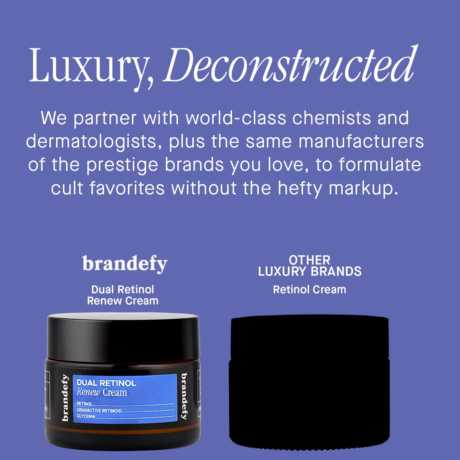 Crema de renovación dual Brandefy con 0.3% de retinol y 1% - Imagen 5