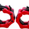 GW Tech Barbell Clamps 2 pulgadas, Collares de -Rojo con Neg