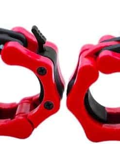 GW Tech Barbell Clamps 2 pulgadas, Collares de -Rojo con Neg