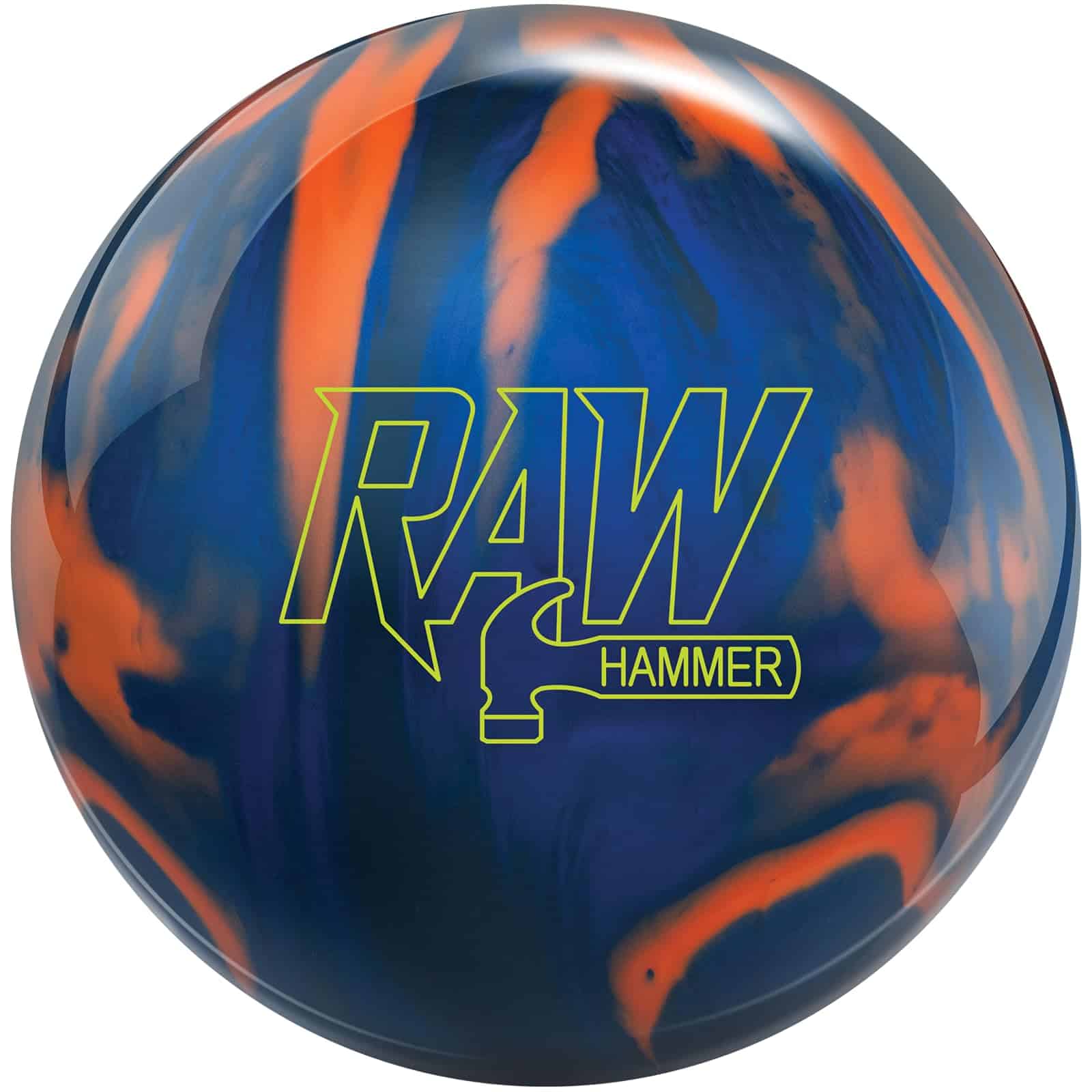 Bola de boliche Hammer Raw Azul/Negro/Naranja 11lbs