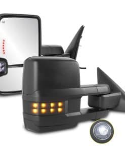 Espejos de remolque con calefacción AUTOSTARSHIP -Negro