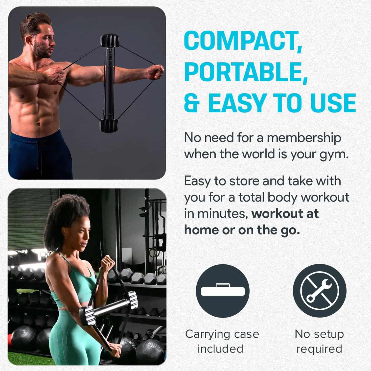 Bullworker X5 Pro 28" - Equipo de Ejercicio Isométrico, - Imagen 4