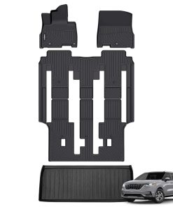 Tapetes de piso y forro de carga GINOWY para Kia Carnival