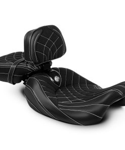 Asiento de piloto y pasajero de bajo perfil con cojín de