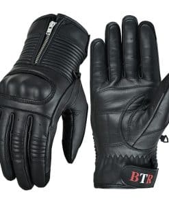 Guantes de Motocicleta Premium de Cuero de Vaca Drum Seco