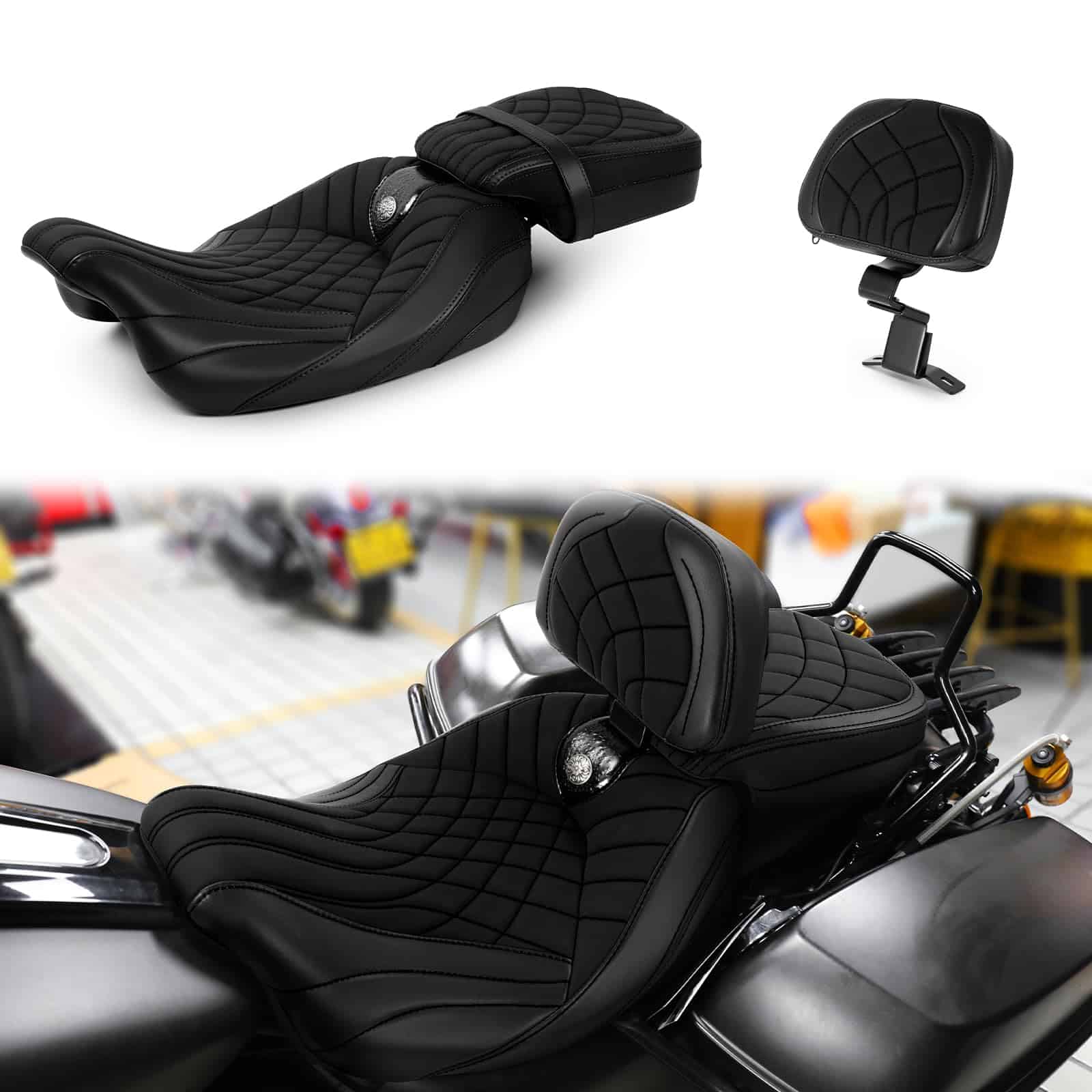 Asiento de piloto y pasajero personalizado de bajo perfil