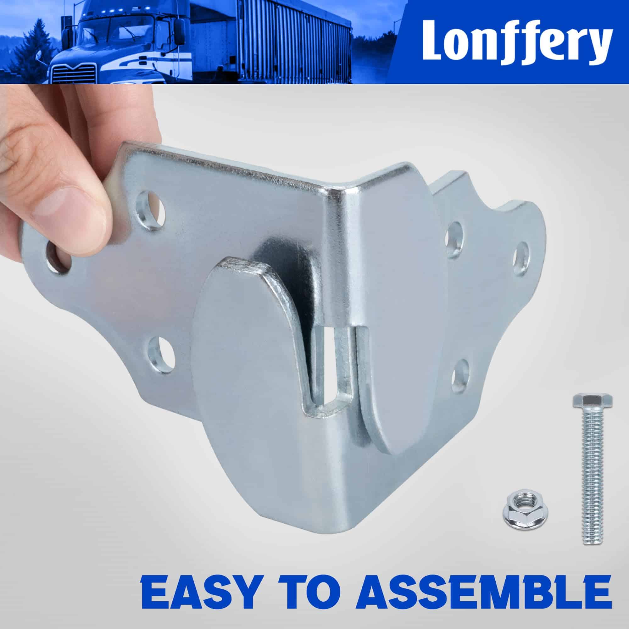 Lonffery 8 Sets Soportes de Esquinas para Barandillas de - Imagen 4