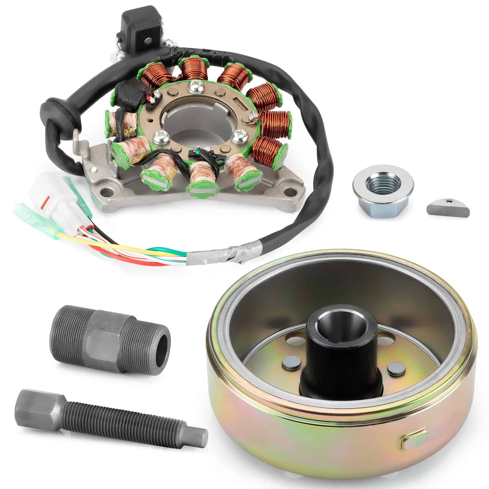 Estator y Rotor de Volante y Tuerca de la Llave de Cigüeñal