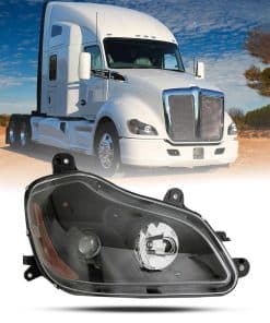 Faros delanteros Sterlix negros Kenworth T680 2013-2021